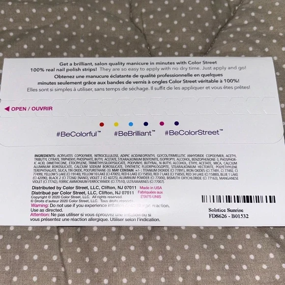 New! ColorStreet Dry nail polish set summer solstice - Picture 2 of 2